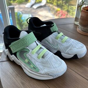Nike Green and White Sneakers with Breathable Mesh